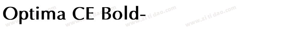 Optima CE Bold字体转换